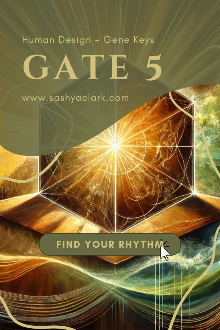 A vibrant and artistic representation of a prism, designed to embody the energy of Gate 5 – Rhythm. The prism radiates earthy brown hues with hints of movement.